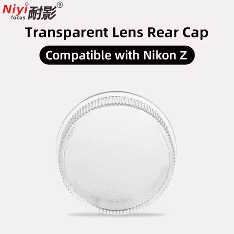 Transparent Lens Rear Cap for Nikon Z Mount Z30、Z5、Z6、Z6Ⅱ、Z6Ⅲ、Z7、Z50、Z50Ⅱ、 Zfc, Clear ABS Dustproof 