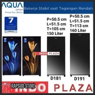 Hot Sale - KULKAS 1 PINTU Aqua AQR-D181 / AQR D181 /AQR D 181