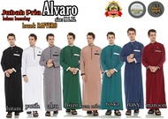 Akhlamstore Jubah pria ALVARO bahan katun polie/jubah muslim pria/gamis pakistan pria/baju koko pakistan pria