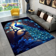 3d Exquisite Peacock Animal Area Carpet, Household Carpet Living Room Bedroom Sofa Door Mat Kitchen Decoration, Anti-slip Floor Mat