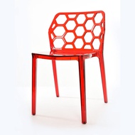 Support customization Honeycomb Chair/Honeycomb Chair Simple Creative Transparent Dining Chair Outdoor Cafe Chair Acrylic