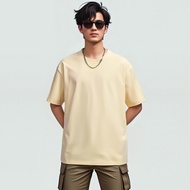 (LIGHT YELLOW) COTTON PLAIN 210GSM T-SHIRT