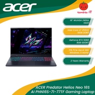 ACER Predator Helios 16S AI PHN16S-71-77TF Gaming Laptop -16" OLED 240Hz/U7-255HX/16GB D5/1TB SSD/RT