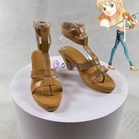 One Piece Nami Cosplay Shoes High Heel Shoes Anime Character Halloween Carnival Party Prop COSFun