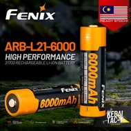 FENIX ARB-L21-6000 - 21700 3.6V 6000mAh Li-ion Protected Rechargeable Battery - Ready Stock in MALAY