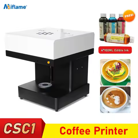 Latte Art Coffee Printer Automatic Beverages DIY Printing Photo printer On Coffee Edible Ink Cartrid