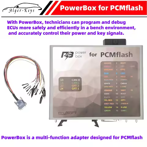 Algernon-keys Genuine Original PowerBox for PCMflash adapter engine control unit ECU J2534 interface