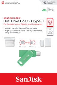 SANDISK Ultra Dual Drive Go FlashDrive Type C 128GB/256GB/512GB/1TB (400MB) USB3.1 OTG Flash drive ข