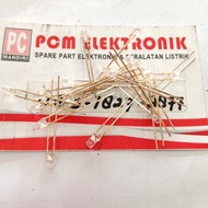 MERAH 3mm clear red light Led 2 feet pcmelektrob9090 Buru Order