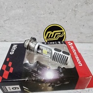 3-Prong Led Headlight Bulb (Plug n Play) Autovision Auto Vision AC / DC 12V 10W M5-3 NITRO T19 H6