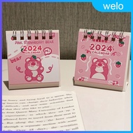 Desk Calendar Cute Cartoon Character Desk Calendar 2024 Desktop Small Desk Calendar Need Notepad Cal