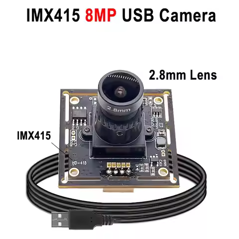 IMX415 PCB USB Module Camera 8MP/30fps 1080P/60fps 8MP USB Webcam For Live Streaming, Video Teaching