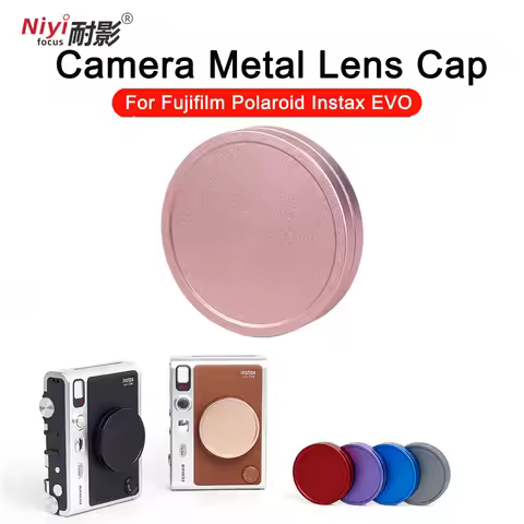 Lens Cap Instax Mini EVO Accessories Portable Camera Cover etal Dustproof Waterproof for Fujifilm Po