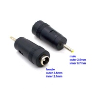 DC 5.5mm x 2.1mm female To DC 2.5mm x 0.7mm male Plug DC Power Supply adapter 2.5*0.7mm 2.5x0.7mm