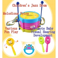 Drum Set Guitar For Kids Children's Percussion Instrument Early Teaching Hands To Beat Drums