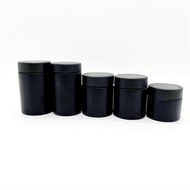 30ml 60ml 90ml 120ml matte black white child resistant glass jar airtight packaging cr glass jar wit