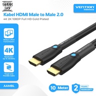 VENTION AAMBL HDMI Cable Male to Male 2.0 UHD 4K FHD 60Hz 10 Meter 10M Gold Plated For Structure Cab