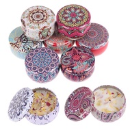 9 Kinds Of Scented Candles With Flowers Tin Can Fragrance Handmade Scented Candle Natural Soy Wax Home Decoration