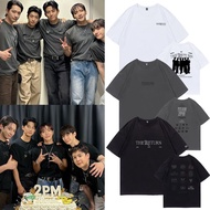 Kpop 2PM 15 THE RETURN Round Neck Cotton T Short Sleeve Casual Top Man/Women Couple Shirts Short