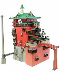全新 日版 絕版 油屋 高難度 紙模型 W295×D300×390mm 千與千尋 Sankei 宮崎駿 Ghibli Spirited Away