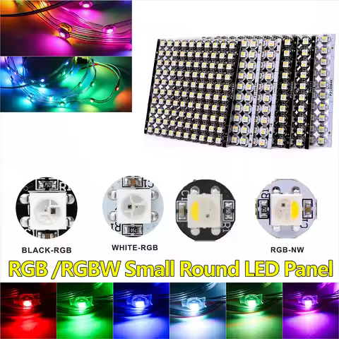 DC5V Black/White WS2812B WS2812 RGB LED Chip Individually Addressable SK6812 RGBWW RGBNW RGBCW LED C