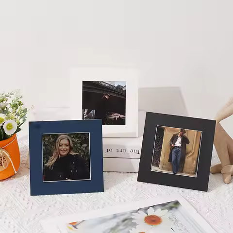 5pcs indentation cardboard photo frame holder knick knacks Paper photo frame put 6 "7" 8 "photos hom