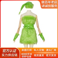 Christmas Green Monster Costume COS Costume Thief Monster Costume Furry Green Chi cosplay Stage Perf