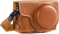 MegaGear MG1260 Ever Ready Leather Camera Case compatible with Panasonic Lumix DC-ZS80, DC-ZS70, DC-