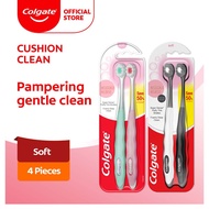 Colgate Cushion Clean/SlimSoft Advanced/Flex Clean Toothbrush 2s / [Bundle of 2] (4pcs)