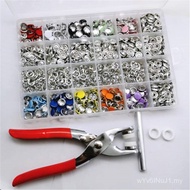 400 Sets 10MM Solid Five-Claw Buckle 9.5MM Hollow Color Five-Claw Buckle Metal Button Snap Button Sn