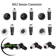 MARITA1 M12 Sensor Connector, Male Female Socket Connector M12 Aviation Plug, 4 5 8 Pin PG7 M12 Sens