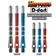 HARROWS DARTS SHAFT - ANODIZED ALUMINIUM COLETTE DART SHAFT/STEM FOR SOFT TIP AND STEEL TIP DART 3Pc
