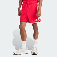 adidas ไลฟ์สไตล์ กางเกงขาสั้นผ้าตาข่าย STADIUM ผู้ชาย สีแดง JZ6857
