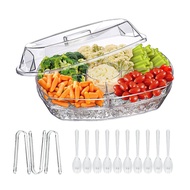 Chilled Serving Platters Kitchen Chilled Food Bowl for Shrimp Fruits Vegetables Appetizer Fruit Snac