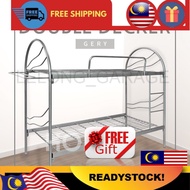 "CLEARANCE SALES"  Hot SellingREADY STOCK 3V Single Double Decker Powder Coat Metal Bed Frame  DD901