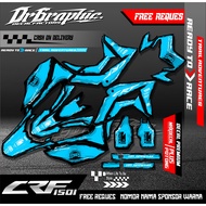 COD Decal CRF 150L New - Decal CRf Full Body Pola Pesisi Motif Kartun Custom MAXdecal/inflex