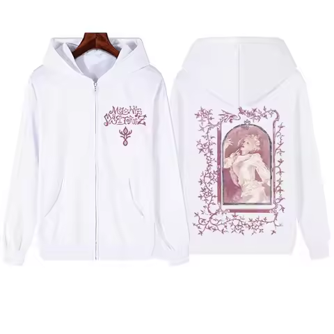 2026 Album Hades Melanie-Martinez Zipper Hoodie Man Woman Harajuku Pullover Tops Long Sleeve Streetw