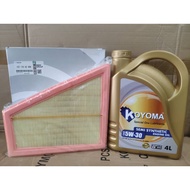 BMW 5/X1/Z series F07/F10/F11/F18/E84/E89-N52N/N20 13717582908 AIR FILTER + KOYOMA 5W30 SEMI  SYNTHE