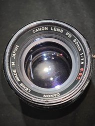 canon 50/1.4 SSC FD 佳能 50mm 50 鏡片通透前層鏡片有明顯花痕 冇成像問題 功能全正常 80%new