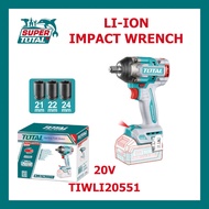 [ TOTAL ] (TIWLI20551) P20S 20V Impact Wrench | 550Nm Torque | 1/2 inch Drive