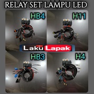 RELAY SET LAMPU LED H11 H4 HB3 HB4