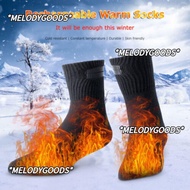 MELODG Warmer Socks Unisex Rechargeable Battery Power Feet Warmer