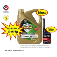 CALTEX Havoline ProDS Fully Synthetic ECO 5 SAE 0W-20 (4L)- CALTEX 0W20 + TECHRON CONCENTRATE PLUS(TCP)