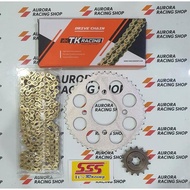 Gear Set SSS 415 Honda Sonic 150 R & TK 415 HS Gold Chain