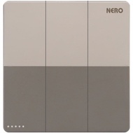 DAYTONA 3 GANG 1 WAY GREY NERO SWITCH