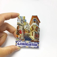 Albania Girokastra Street Scene Magnetic Sticker Travel Souvenir Creative Home Decoration Refrigerat