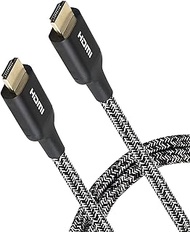 Philips Premium Certified HDMI Cable, 4 ft. 1080p 120Hz 4K 60Hz, 18Gbps Ethernet HDMI 2.0, Gold Connectors, Braided Cable, for TV, Monitor, Laptop, PS4, PS5, Xbox One X S, SWV6120P/27
