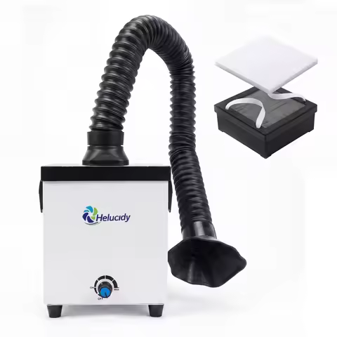 Fume Extractor Soldering, 30W 168m³/h Adjustable Suction Smoke Absorber,Desktop Fume Extractor for S
