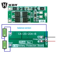 2S 20A 7.4V 8.4V 18650 Lithium battery protection board/BMS board standard/balance