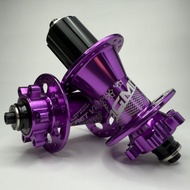 SAGMIT SECRET V12 RATCHET SYSTEM MTB ROAD HUB 32HOLES PURPLE BLACK RED TITANIUM ALLOY 7005 HUB
